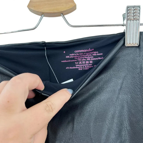 Commando Faux‎ Leather Leggings in Black Size Small - Picture 11 of 11